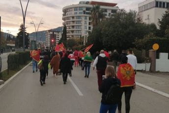 Božo Spartanac, predvodio protest u Budvi