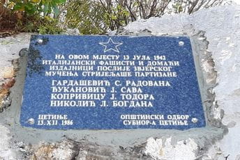 Obnovili polomljenu spomen-ploču strijeljanim partizanima Obnovili polomljenu spomen-ploču strijeljanim partizanima