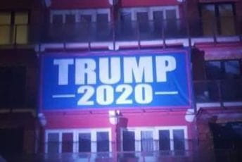 Hotel Pljevlja transparentom podržao Trampa Hotel Pljevlja transparentom podržao Trampa