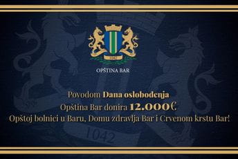 Opština Bar donira 12.000€ bolnici, Domu zdravlja i Crvenom krstu Opština Bar donira 12.000€ bolnici, Domu zdravlja i Crvenom krstu