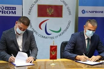 Paraolimpijskom komitetu Crne Gore 15 hiljada eura od kompanije Uniprom Paraolimpijskom komitetu Crne Gore 15 hiljada eura od kompanije Uniprom