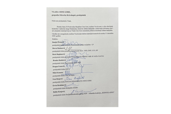 Svi poslanički klubovi traže od Krivokapića da dostavi dokumentaciju o emitovanju obveznica Svi poslanički klubovi traže od Krivokapića da dostavi dokumentaciju o emitovanju obveznica