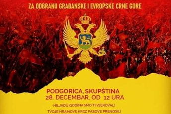 Crnogorski odgovor danas u podne ispred Skupštine Crnogorski odgovor danas u podne ispred Skupštine