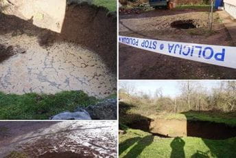 U mjestu nedaleko od Petrinje otvaraju se ogromne rupe U mjestu nedaleko od Petrinje otvaraju se ogromne rupe