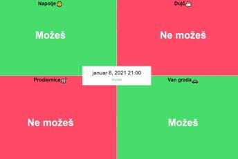 Aplikaciju „Mogu li vani“ svakodnevno koriste desetine hiljada građana Aplikaciju „Mogu li vani“ svakodnevno koriste desetine hiljada građana