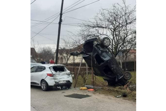 Saobraćajna nesreća u Nikšiću Sa mjesta udesa