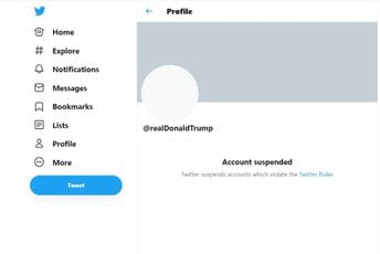 Twitter trajno uklonio Trampov nalog Twitter trajno uklonio Trampov nalog