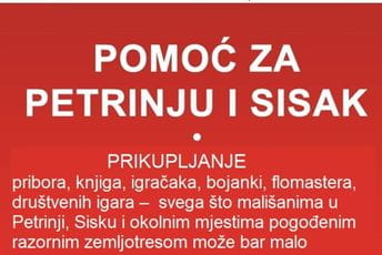 Pobjeda se pridružila akciji pomoći za Petrinju i Sisak Pobjeda se pridružila akciji pomoći za Petrinju i Sisak