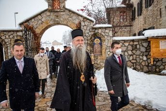 Bečić posjetio manastir Đurđevi Stupovi Bečić posjetio manastir Đurđevi Stupovi