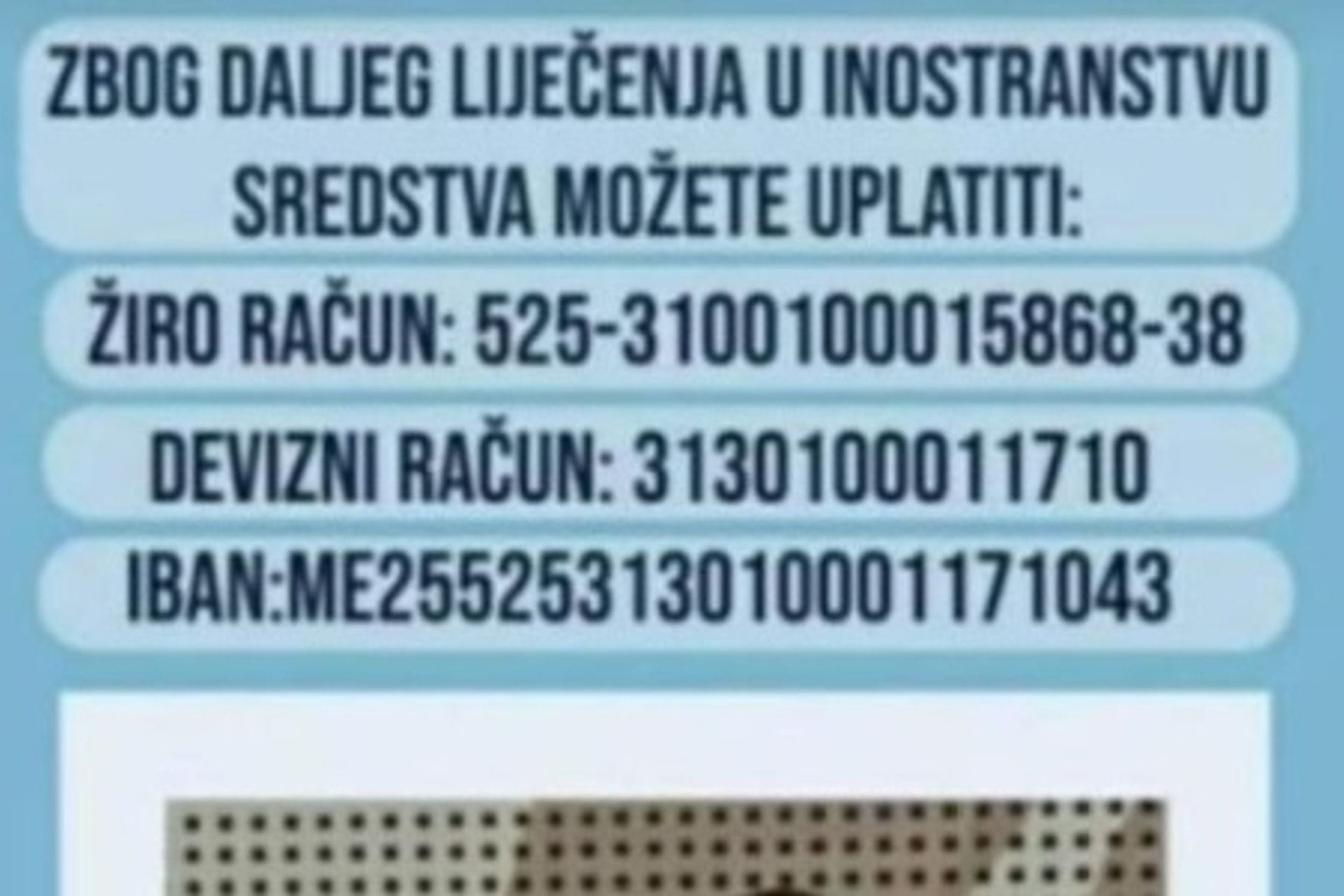 Fotografija 1: Danilu Goluboviću potrebna pomoć za liječenje