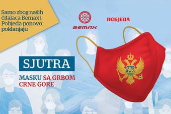 Sjutra maska sa grbom Crne Gore! Sjutra maska sa grbom Crne Gore!