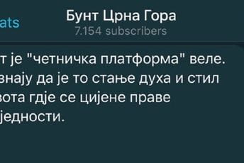 Nacistički simboli na crnogorskom Telegram kanalu Nacistički simboli na crnogorskom Telegram kanalu