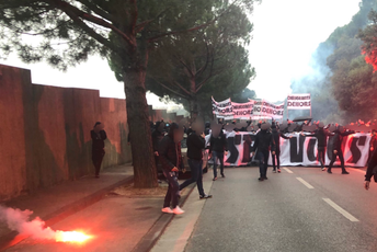 Haos u Marseju: Navijači bakljama i dimnim bombama zasuli trening centar Haos u Marseju: Navijači bakljama i dimnim bombama zasuli trening centar