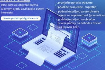 Građani Podgorice se o poreskim obavezama mogu informisati i elektronskim putem Građani Podgorice se o poreskim obavezama mogu informisati i elektronskim putem