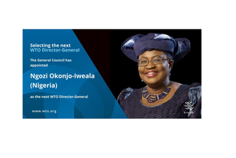 Prva žena i Afrikanka na čelu Svjetske trgovinske organizacije Prva žena i Afrikanka na čelu Svjetske trgovinske organizacije