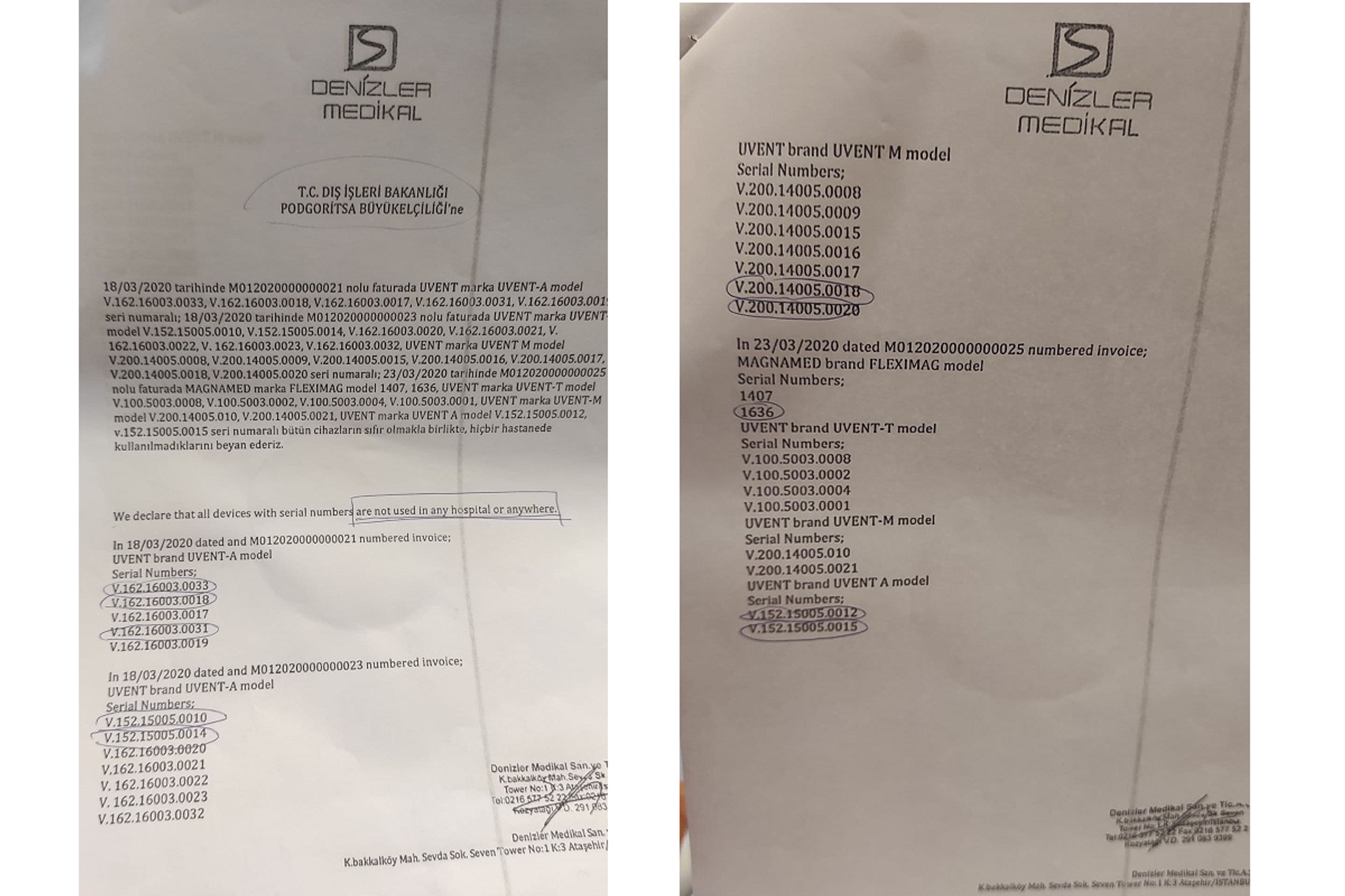 Fotografija 1: Svi isporučeni respiratori su testirani i novi