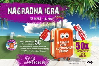 Velika nagradna igra u Supermarketima Franca Velika nagradna igra u Supermarketima Franca