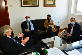 Posjeta ambasadora Republike Francuske Kristijana Timonijea Istorijskom institutu Posjeta ambasadora Republike Francuske Kristijana Timonijea Istorijskom institutu