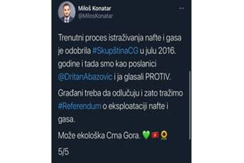 Abazović i Konatar nijesu glasali protiv Abazović i Konatar nijesu glasali protiv