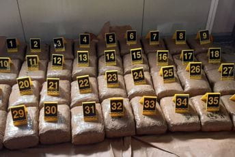 Na Debelom brijegu zaplijenjeno 39 kilograma marihuane Zaplijenjena marihuana