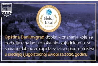 Opština Danilovgrad dobitnik priznanja Globallocal Opština Danilovgrad dobitnik priznanja Globallocal