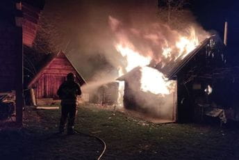 Požar u pljevaljskom naselju Kalušići Požar u pljevaljskom naselju Kalušići