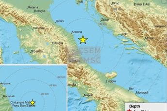 Zemljotres jačine 4,2 stepena u Jadranu Zemljotres jačine 4,2 stepena u Jadranu
