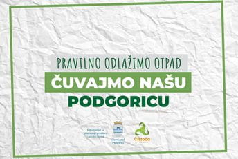 Počela kampanja "Čuvajmo našu Podgoricu - Pravilno odlažimo otpad" Počela kampanja "Čuvajmo našu Podgoricu - Pravilno odlažimo otpad"