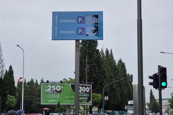 PG: Postavljene Info led table o slobodnim parking mjestima