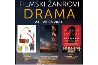 Revija "Filmski žanrovi - drama" u KIC-u Budo Tomović
