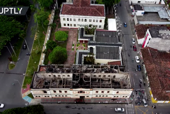 Demonstranti u Kolumbiji spalili zgradu suda Demonstranti u Kolumbiji spalili zgradu suda