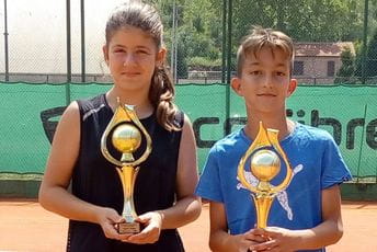 Tara Rašović i Ivan Aranitović državni šampioni u tenisu do 14 godina Tara Rašović i Ivan Aranitović državni šampioni u tenisu do 14 godina