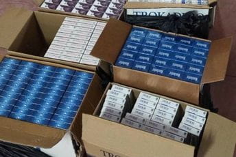 Pronađene cigarete bez markica vrijedne 40.000 eura Pronađene cigarete bez markica vrijedne 40.000 eura