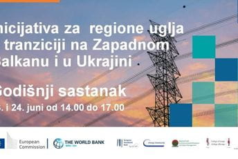 Godišnji sastanak Inicijative za regione uglja u tranziciji 23. i 24. juna Godišnji sastanak Inicijative za regione uglja u tranziciji 23. i 24. juna