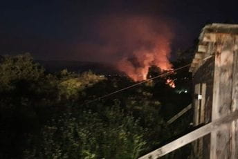 Požar prema izvorištu Topliš Požar na području krtola