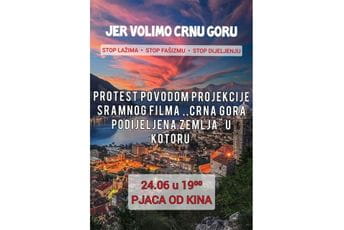 Protest i u Kotoru zbog filma Malagurskog Protest i u Kotoru zbog filma Malagurskog