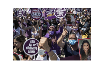 Protesti u Istanbulu zbog povlačenja potpisa Turske s Istanbulske konvencije Protesti u Istanbulu zbog povlačenja potpisa Turske s Istanbulske konvencije
