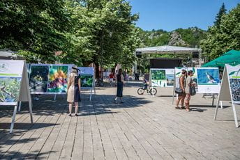 FOTO PRIČA: Na cetinjskom trgu otvorena izložba "Ljepote Skadarskog jezera"