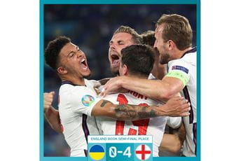 Englezi pregazili Ukrajinu za polufinale Englezi pregazili Ukrajinu za polufinale