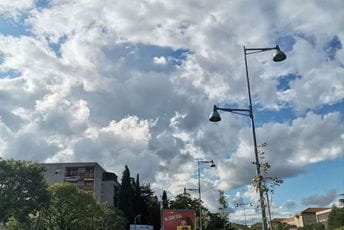 Sjutra promjenljivo oblačno, mjestimično kiša Sjutra promjenljivo oblačno, mjestimično kiša