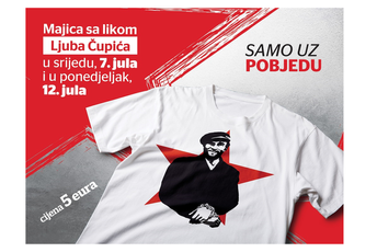 Majice sa likom Ljuba Čupića uz Pobjedu Majice sa likom Ljuba Čupića uz Pobjedu