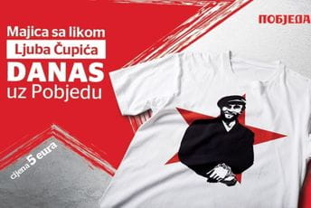 U prodaji, danas uz Pobjedu: Majice sa likom Ljuba Čupića U prodaji, danas uz Pobjedu: Majice sa likom Ljuba Čupića