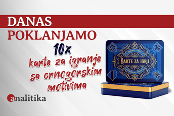 Danas poklanjamo 10 kompleta karata za igranje sa znamenitim crnogorskim junacima Danas poklanjamo 10 kompleta karata za igranje sa znamenitim crnogorskim junacima