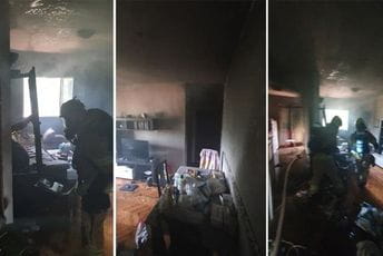 Gorio stan u kotorskom naselju Sveta Vrača, nema povrijeđenih Gorio stan u kotorskom naselju Sveta Vrača, nema povrijeđenih