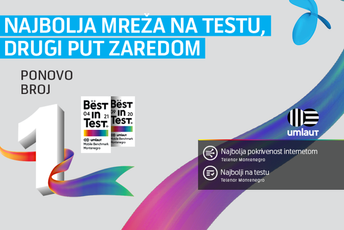 Telenor mreža je ponovo najbolja u Crnoj Gori Telenor mreža je ponovo najbolja u Crnoj Gori