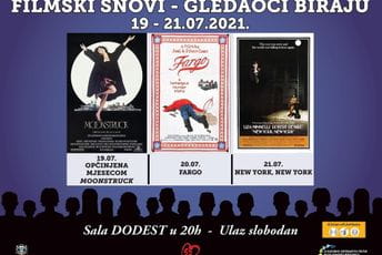 KIC: Revija “Filmski snovi - gledaoci biraju” od 19. do 21. jula KIC: Revija “Filmski snovi - gledaoci biraju” od 19. do 21. jula