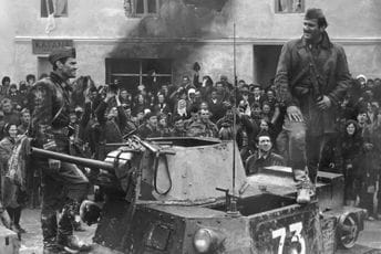 Homerom protiv fašizma Scena iz filma "Bitka na Neretvi"