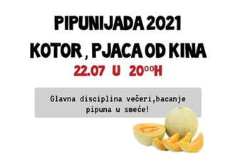 Pipunijada na kotorskoj Pjaci od kina Pipunijada na kotorskoj Pjaci od kina