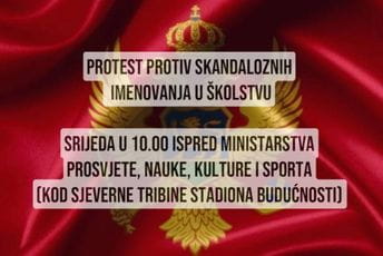 Danas protest zbog skandaloznih naimenovanja u školstvu Danas protest zbog skandaloznih naimenovanja u školstvu