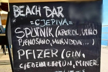 Interesantna ponuda pića u kafiću u Rijeci: Opustite se uz Fajzer, Sputnjik, Modernu... Interesantna ponuda pića u kafiću u Rijeci: Opustite se uz Fajzer, Sputnjik, Modernu...